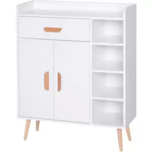 Homcom - Sideboard, Side Cabinet, Floor Cupboard with Storage Drawer for Hallway, Kitchen, Bedroom, Living Room, White