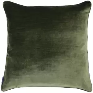 Riva Home Luxe Velvet Cushion Cover (55 x 55cm) (Olive) - Olive