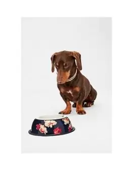 Joules - Bircham Floral 'Woof Woof' Dog Bowl