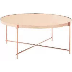 Allure Pink Mirror Coffee Table - Premier Housewares