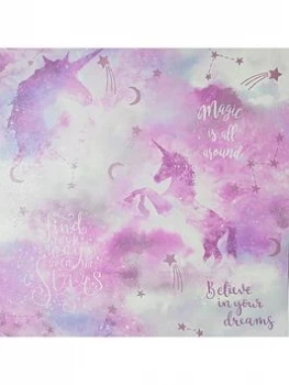 Arthouse Glitter Galaxy Unicorn Wallpaper