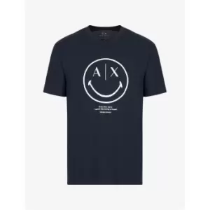 Armani Exchange Smiley T-Shirt Mens - Blue