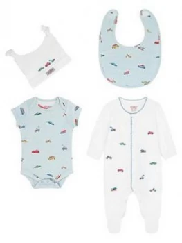 Cath Kidston Baby Boys Spaced Transport Sleepsuit Gift Set - Blue, Size 12-18 Months