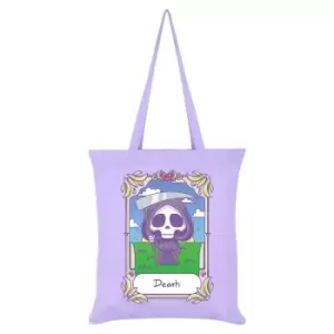 Deadly Tarot Death Kawaii Tote Bag (One Size) (Lilac)