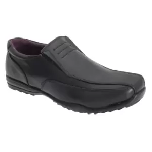 US Brass Boys Custer/Clipper Twin Gusset Shoes (5 UK) (Black)