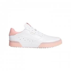 adidas Adicross Retro Womens Golf Shoes - White/Pink