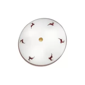 Nonna Cottage Style Glass Patterned Flush Ceiling Lamp, 2x E14