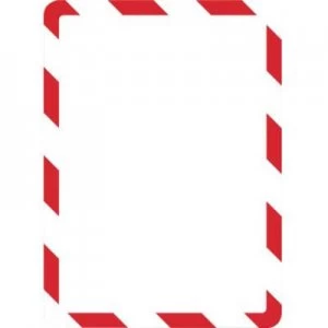 Tarifold 194973 Magneto Safety Line Ad frame Self Adhesive A4 Red, White (W x H) 242mm x 329mm 2 pcs