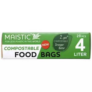 Maistic 2.Gen Compostable Food Bag 4Ltr (20)