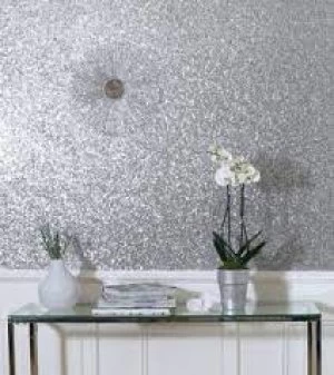 Arthouse Sequin Sparkle White Wallpaper