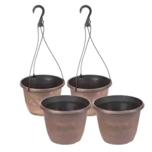 YouGarden Acorn Set - 2 Baskets And 2 Planters