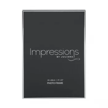 8" x 12" - Impressions Thin Silver Plated Photo Frame