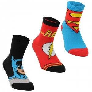 DC Comics Superman 3 Pack Crew Socks Childrens - Multi