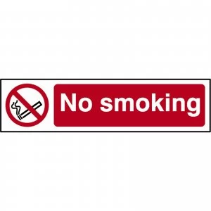 Scan No Smoking Sign 200mm 50mm Standard