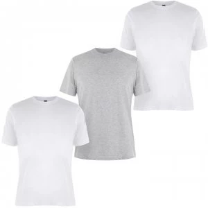 Donnay 3 Pack T Shirts Mens - White/GreyM/Wht