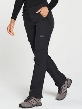 Jack Wolfskin Activate XT Walking Pant - Black, Size 12, Women