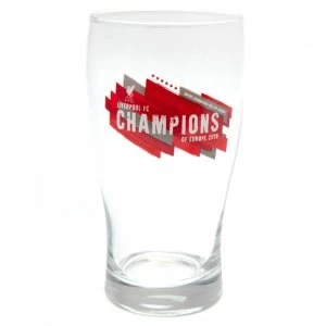 Liverpool FC Champions of Europe Tulip Pint Glass