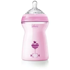 Chicco Natural Feeling Pink baby bottle 6m+ 330ml