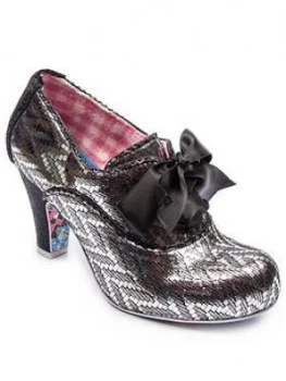 Irregular Choice Summer Berries Shoe Boots - Black'Silver, Black/Silver, Size 6, Women
