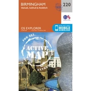 Birmingham, Walsall, Solihull and Redditch by Ordnance Survey (Sheet map, folded, 2015)