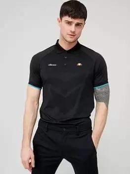 Ellesse Golf Alberto Polo Shirt - Black, Size S, Men