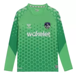 Hummel Oldham Athletic Goalkeeper Shirt 2019 2020 Boys - Green