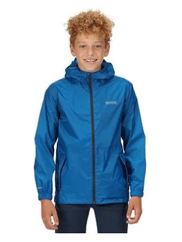 Boys, Regatta Kids Pack-it III Waterproof Jacket - Blue Size 5-6 Years