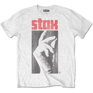 Stax Records - Logo Unisex Large T-Shirt - White