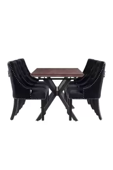 ''Windsor Blaze' LUX Dining Set a Table and Chairs Set of 6