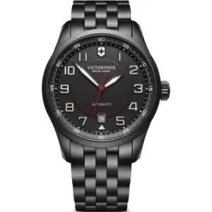 Mens Victorinox Swiss Army Airboss Mechanical Black Edition 42mm Watch