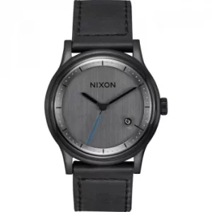 Mens Nixon The Station Leather Watch