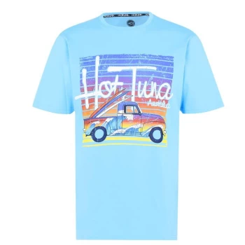 Hot Tuna Crew T Shirt Mens - Blue Surf Truck