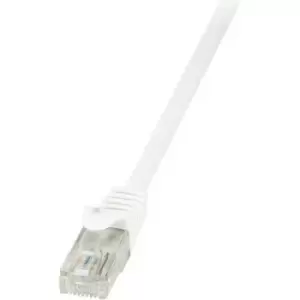 LogiLink CP2111U RJ45 Network cable, patch cable CAT 6 U/UTP 20.00 m White incl. detent