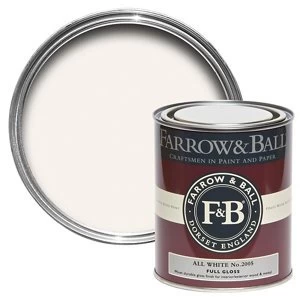 Farrow & Ball All white No. 2005 Gloss Metal & wood Paint 0.75L