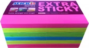 Stickn Extra Sticky 76x7127mm Neon Assorted PK6