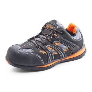 Click Footwear Action Trainer Non metallic Size 5 Black Orange Ref