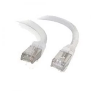 C2G 0.5m Cat6a Booted Shielded (SSTP) Network Patch Cable White
