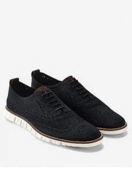 Cole Haan Zero Stitch Lace Up Shoe, Black, Size 8, Men