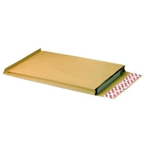 New Guardian C4 25mm Gusseted Peel and Seal Envelopes 130gsm Manilla Pack of 100