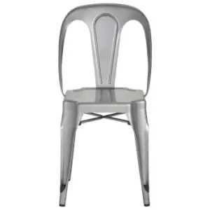 Metal Dining Chair in Powder Coated Steel