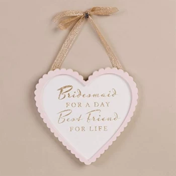Amore By Juliana Heart Plaque - Bridesmaid & Best Friend
