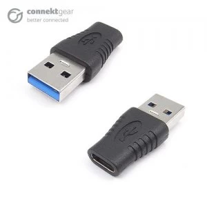 CONNEkT Gear USB 3 Adapter A Male to Type C Female - with OTG Function