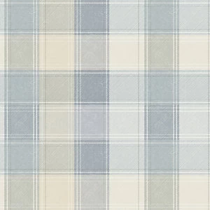 Arthouse Country Check Wallpaper Grey Paper - wilko