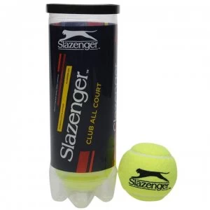 Slazenger Club All Court Tennis Balls - Yellow