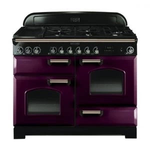 Rangemaster CDL110DFFCY-B Classic Deluxe 110cm Dual Fuel Range Cooker Cranberry B