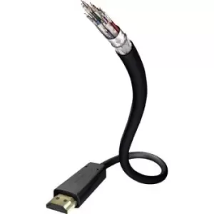 Inakustik HDMI Cable HDMI-A plug, HDMI-A plug 1.50 m Black 00324515 Audio Return Channel, gold plated connectors, Ultra HD (4k) HDMI HDMI cable