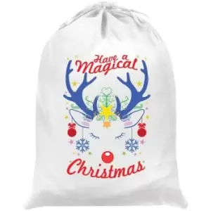 Grindstore Have A Magical Christmas Rudolph Santa Sack (One Size) (White/Red/Blue) - White/Red/Blue