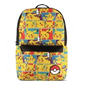 Pokemon Pikachu Comic Book Strip All-Over Print Backpack