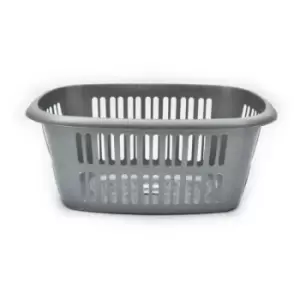 TML Rectangular Laundry Basket (50L) (Silver) - Silver