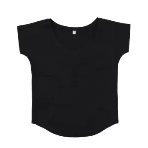 Mantis Womens/Ladies Loose Fit V Neck T-Shirt (XL) (Black)